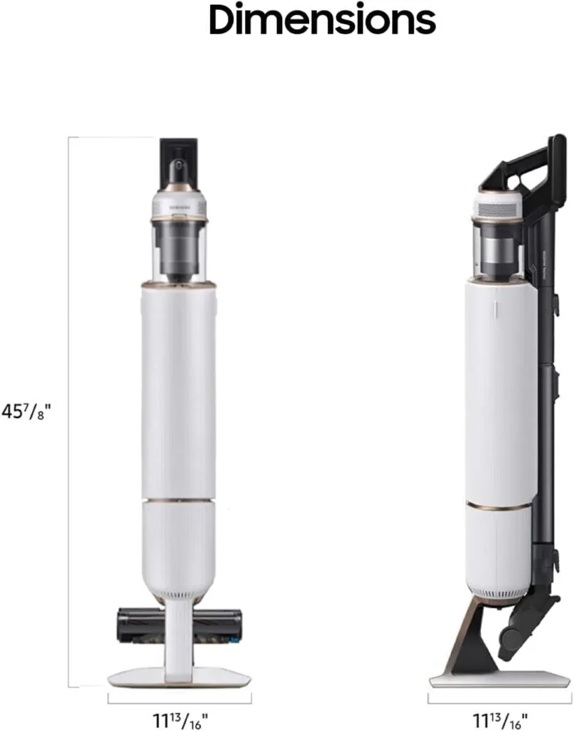 SAMSUNG Bespoke Jet Cordless Stick Vacuum Cleaner w/Clean Station, Multi Surface Brushroll, Powerful Floor Cleaning for Carpet, Hardwood, Tile, Lightweight, VS20A9500AW/AA, 2023,Woody Green