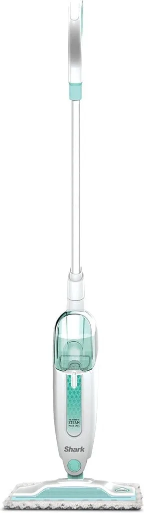 Shark Steam Mop Hard Floor Cleaner for Cleaning and Sanitizing with XL Removable Water Tank and 18-Foot Power Cord (S1000A),White
