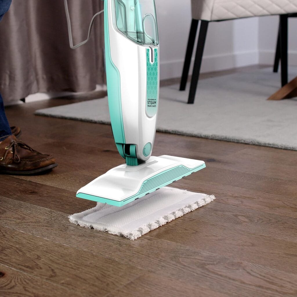 Shark Steam Mop Hard Floor Cleaner for Cleaning and Sanitizing with XL Removable Water Tank and 18-Foot Power Cord (S1000A),White