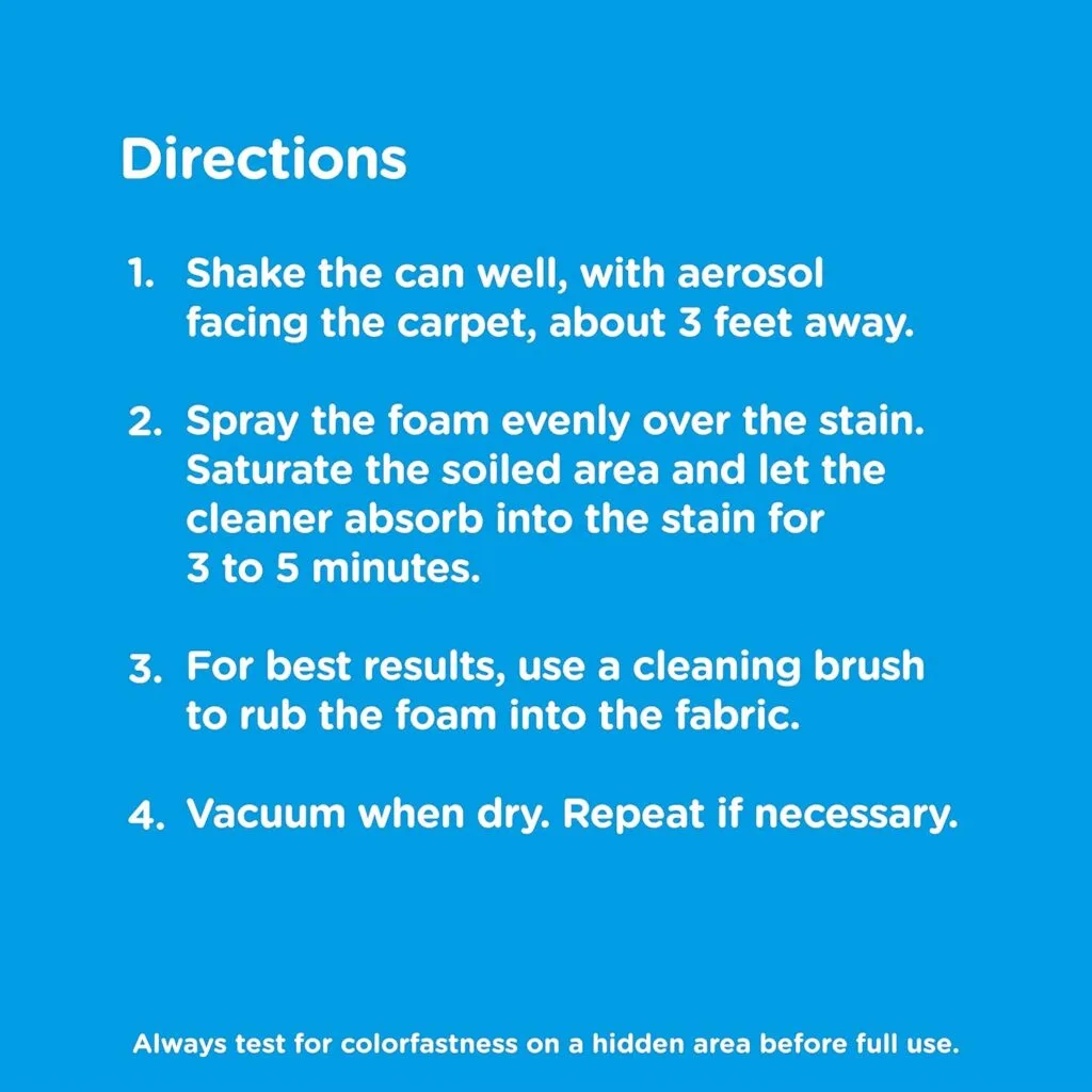 Shout Carpet Aerosol Stain and Odor Remover Foaming Spray with OXY Power | Completely Removes Tough Urine Stains  Prevents Remarking | Great for Large Areas, Fresh Scent, Value Pack of 2
