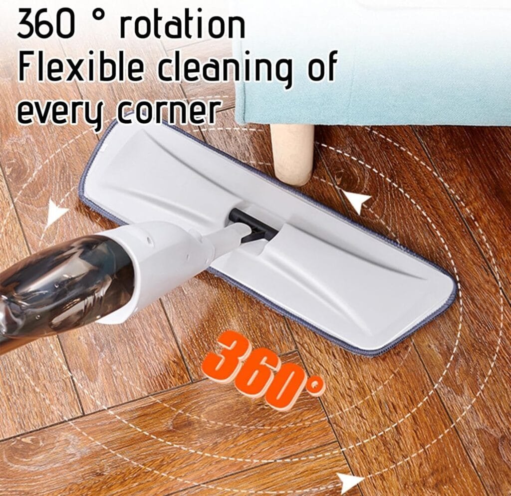 Spray Mops for Floor Cleaning, 360° Rotating Microfiber Mops Wet Mops, Dry Mops, Easy Standing Cleaning Home or Business Mops with 1 Washable Pads and Reusable Bottles Spray Mops for Floor Cleaning, 360° Rotating Microfiber Mops Wet Mops, Dry Mops, Easy Standing Cleaning Home or Business Mops with 1 Washable Pads and Reusable Bottles