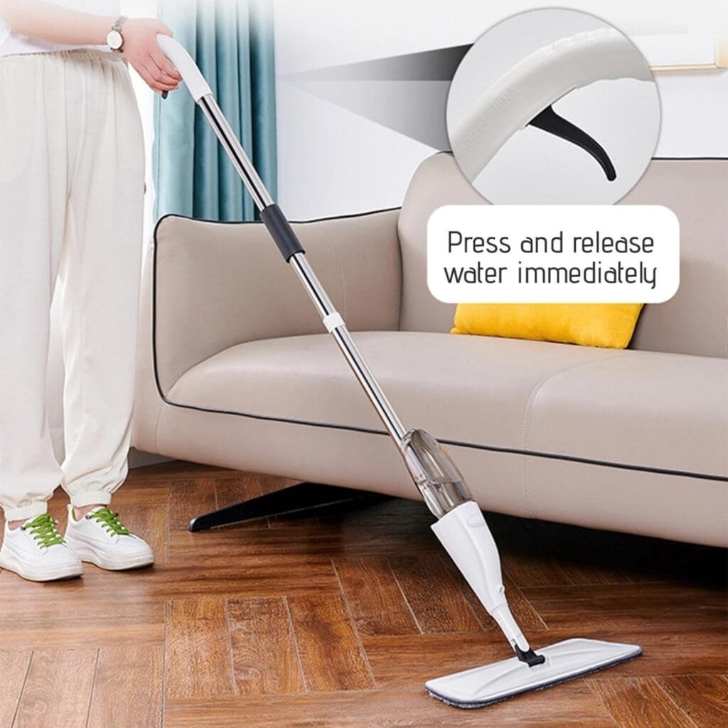 Spray Mops for Floor Cleaning, 360° Rotating Microfiber Mops Wet Mops, Dry Mops, Easy Standing Cleaning Home or Business Mops with 1 Washable Pads and Reusable Bottles Spray Mops for Floor Cleaning, 360° Rotating Microfiber Mops Wet Mops, Dry Mops, Easy Standing Cleaning Home or Business Mops with 1 Washable Pads and Reusable Bottles