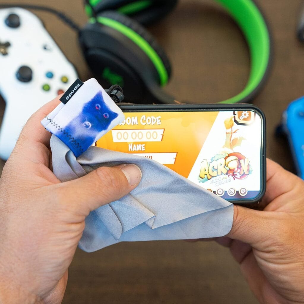 SPUDZ Classic | Microfiber Cloth Screen Cleaner and Lens Cleaner | Open Bottom | Navy Blue | 10 x 10 Inches SPUDZ Classic | Microfiber Cloth Screen Cleaner and Lens Cleaner | Open Bottom | Navy Blue | 10 x 10 Inches