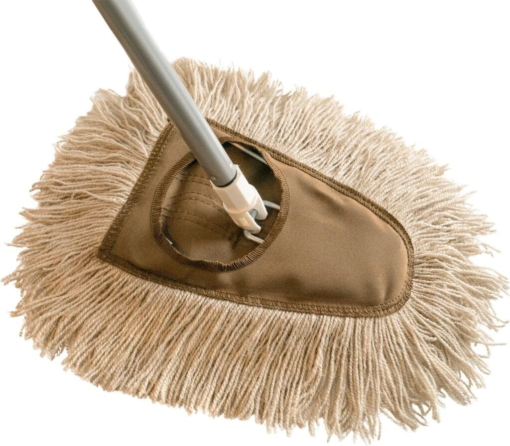 Stanley Home Products Washable Nylon Dry Mop - Removes Dust and Dirt from Surfaces and Hard to Reach Areas (Complete Mop)