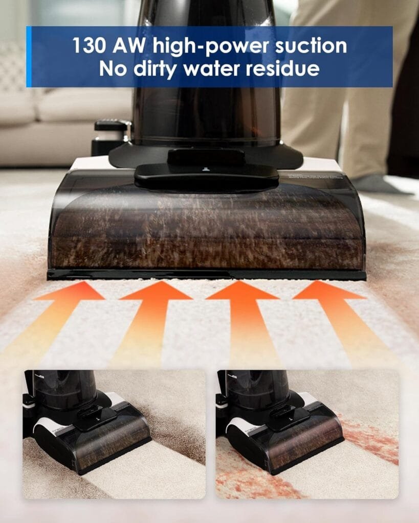 Tineco CARPET ONE Smart Carpet Cleaner Machine, Lightweight Carpet Shampooer and Portable Upholstery Cleaner with LED Display, Pet Carpet Cleaner with App Connection, Voice Prompts Tineco CARPET ONE Smart Carpet Cleaner Machine, Lightweight Carpet Shampooer and Portable Upholstery Cleaner with LED Display, Pet Carpet Cleaner with App Connection, Voice Prompts