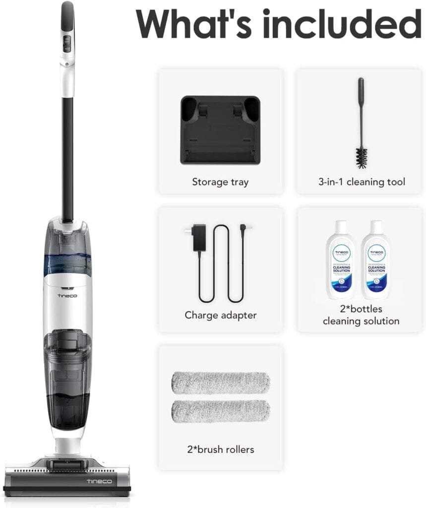 Tineco iFLOOR 2 Complete Cordless Wet Dry Vacuum Floor Cleaner and Mop, One-Step Cleaning for Hard Floors, Great for Sticky Messes and Pet Hair Tineco iFLOOR 2 Complete Cordless Wet Dry Vacuum Floor Cleaner and Mop, One-Step Cleaning for Hard Floors, Great for Sticky Messes and Pet Hair