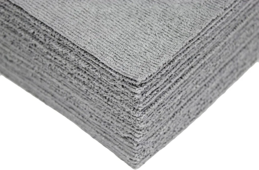 Udderly Clean Cleaning Microfiber Towels Ultra Cut 12 X 12 Inches, Silver, 25 Pack