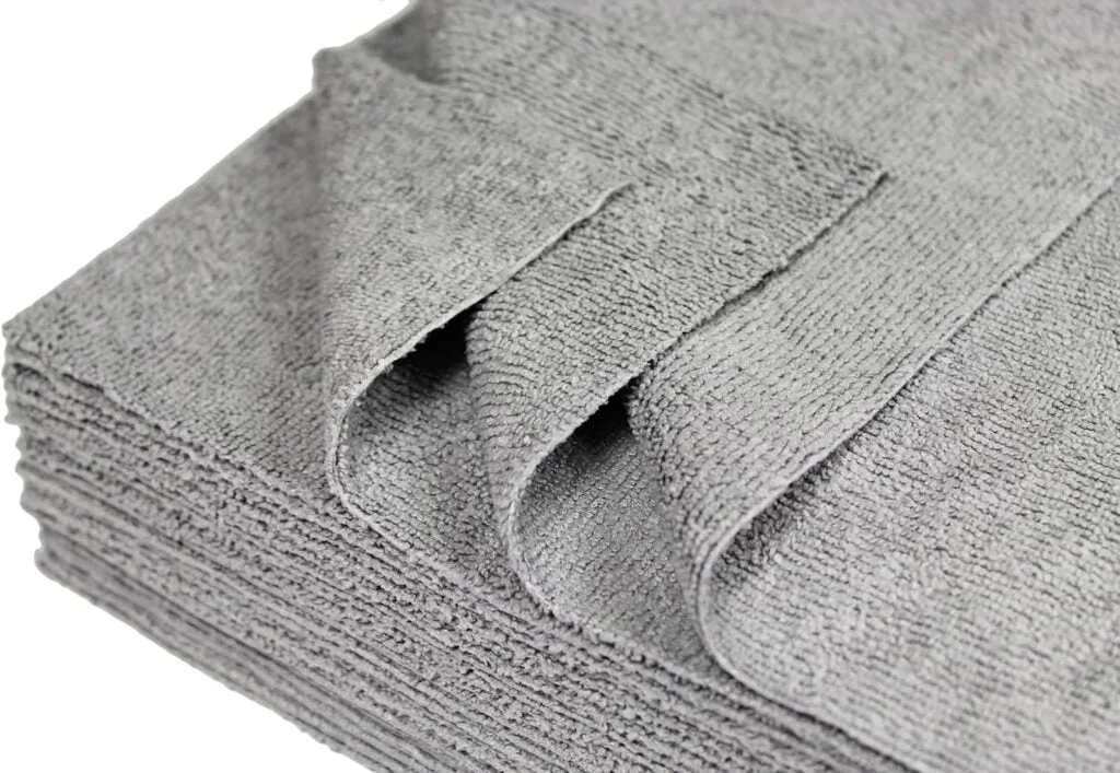 Udderly Clean Cleaning Microfiber Towels Ultra Cut 12 X 12 Inches, Silver, 25 Pack
