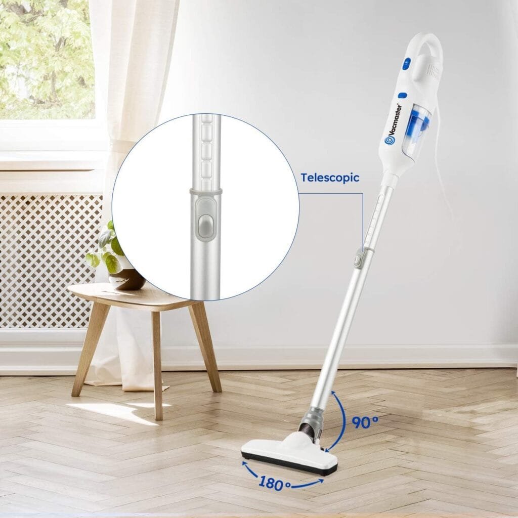 Vacmaster Corded Stick Vacuum Cleaner 2 in 1 Ultra-Lightweight 14Kpa Power Suction Handheld Vacuum Cleaner with Washable HEPA Filter for Home, Car, Pet Hair, Carpet, Hard Floor Vacmaster Corded Stick Vacuum Cleaner 2 in 1 Ultra-Lightweight 14Kpa Power Suction Handheld Vacuum Cleaner with Washable HEPA Filter for Home, Car, Pet Hair, Carpet, Hard Floor
