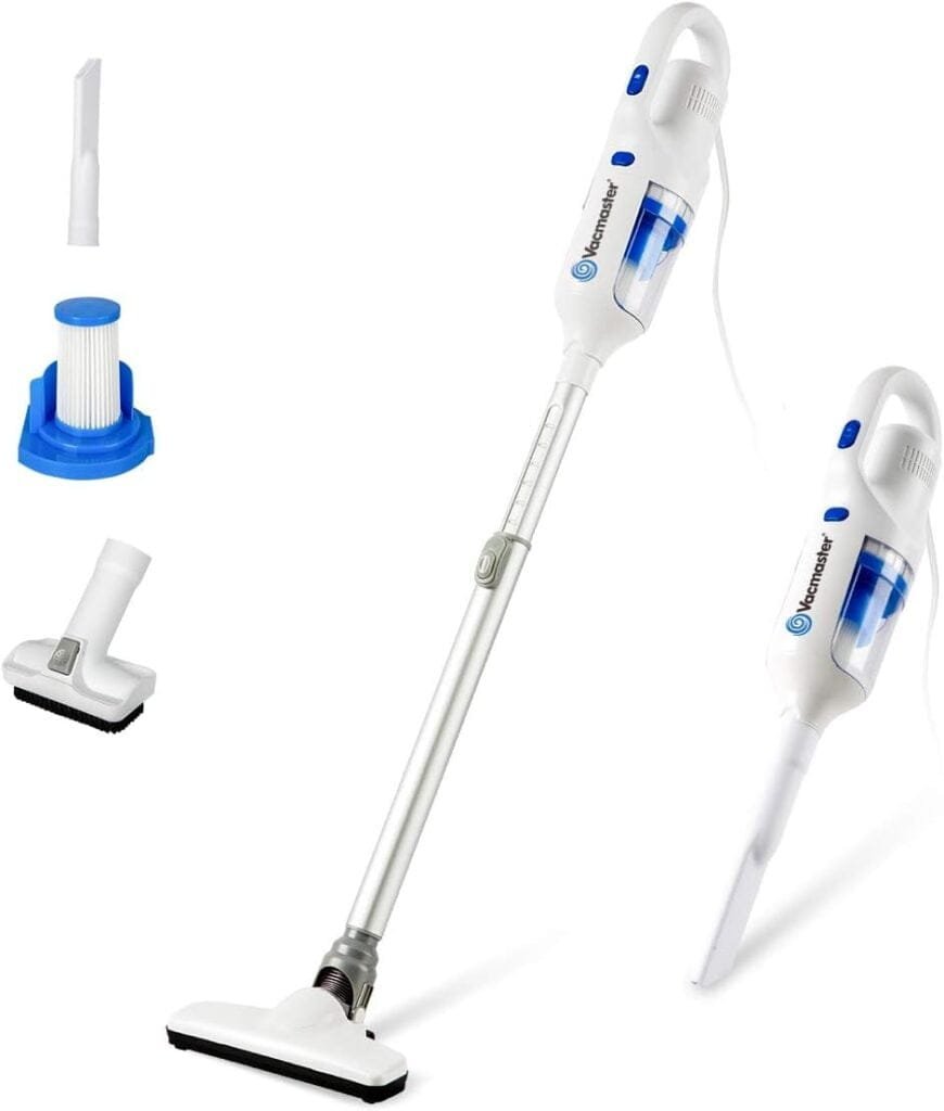 Vacmaster Corded Stick Vacuum Cleaner 2 in 1 Ultra-Lightweight 14Kpa Power Suction Handheld Vacuum Cleaner with Washable HEPA Filter for Home, Car, Pet Hair, Carpet, Hard Floor Vacmaster Corded Stick Vacuum Cleaner 2 in 1 Ultra-Lightweight 14Kpa Power Suction Handheld Vacuum Cleaner with Washable HEPA Filter for Home, Car, Pet Hair, Carpet, Hard Floor