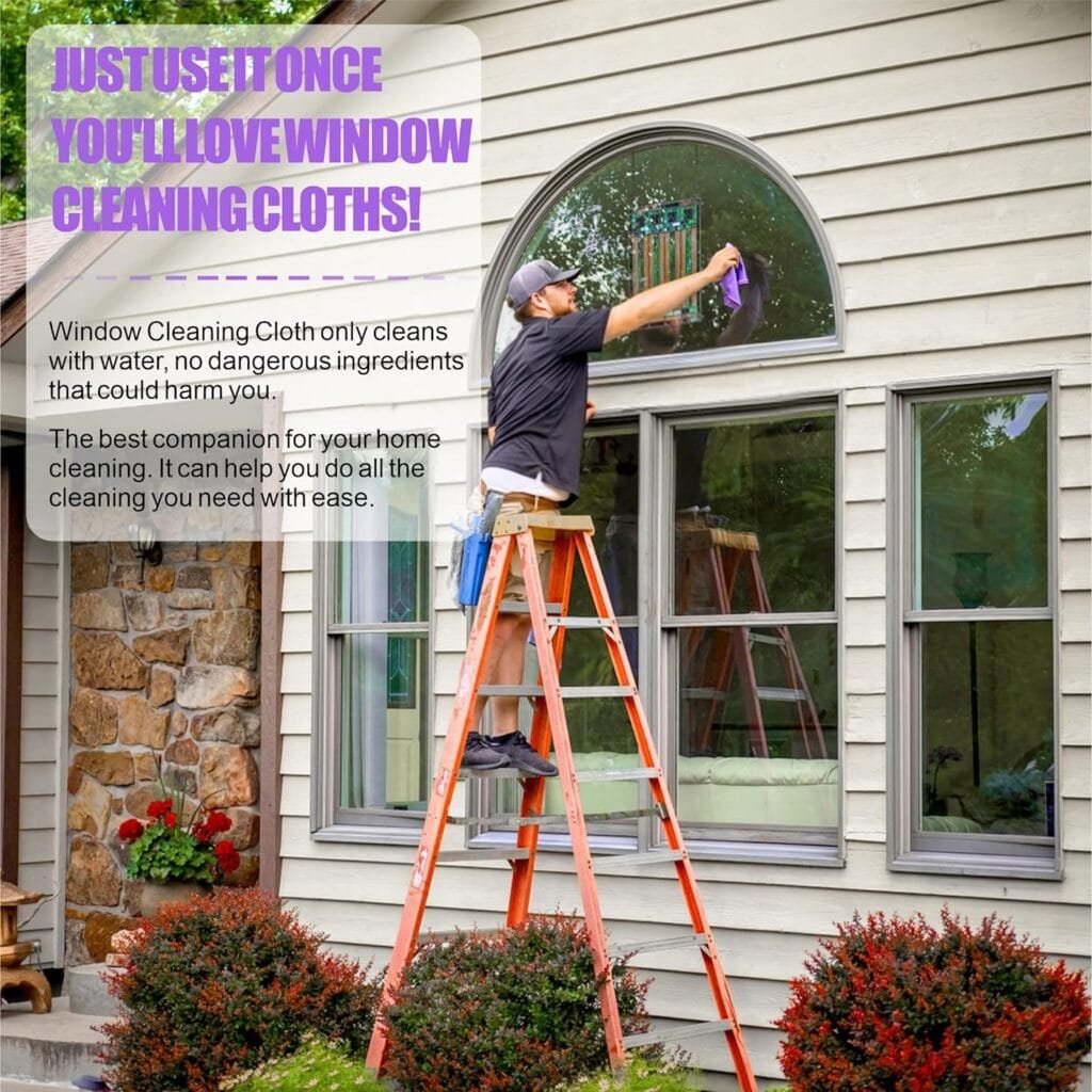 Window Cleaning Cloth  Enviro Cloth, Basic Package Window Cloth . for Cleaning Home, car, Restaurant, bar, Hotel, and Office. Clean and leave no traces. (Grey and Purple Set) 2 Pack. Window Cleaning Cloth  Enviro Cloth, Basic Package Window Cloth . for Cleaning Home, car, Restaurant, bar, Hotel, and Office. Clean and leave no traces. (Grey and Purple Set) 2 Pack.