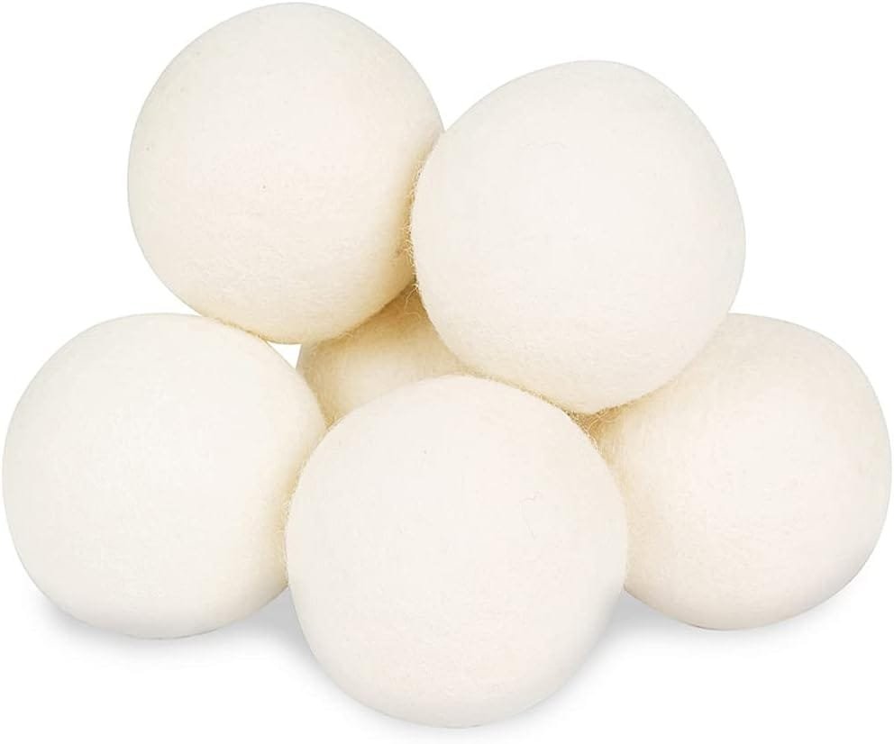Wool Dryer Balls - Smart Sheep 6-Pack - XL Premium Natural Fabric Softener Award-Winning - Wool Balls Replaces Dryer Sheets - Wool Balls for Dryer - Laundry Balls for Dryer Wool Dryer Balls - Smart Sheep 6-Pack - XL Premium Natural Fabric Softener Award-Winning - Wool Balls Replaces Dryer Sheets - Wool Balls for Dryer - Laundry Balls for Dryer