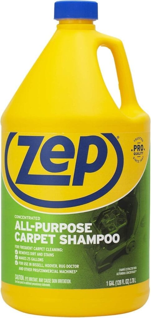 Zep All-Purpose Carpet Shampoo Concentrate Cleaner - 1 Gallon - ZUCEC128 - Professional Formula Removes Dirt and Stains Zep All-Purpose Carpet Shampoo Concentrate Cleaner - 1 Gallon - ZUCEC128 - Professional Formula Removes Dirt and Stains