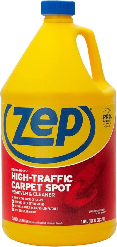 Zep High Traffic Carpet Cleaner - 1 Gallon - ZUHTC128 - Penetrating Formula Removes Deep Stains. Make High-Traffic Areas Look New Again Zep High Traffic Carpet Cleaner - 1 Gallon - ZUHTC128 - Penetrating Formula Removes Deep Stains. Make High-Traffic Areas Look New Again