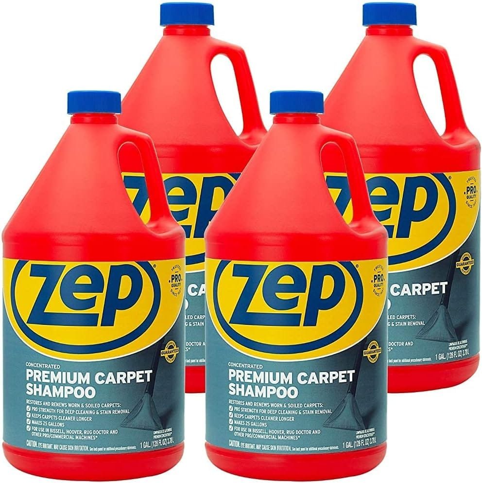 Zep Premium Carpet Shampoo - 128 Fl Oz - ZUPXC128 - Deep Cleaning and Stain Removal (4)