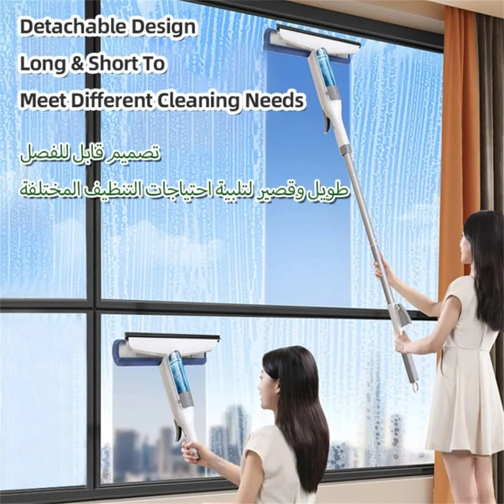 ZSEDP Multifunctional Spray Mop Window Cleaner Glass Wiper Silicone Scraper Shower Floor Cleaning