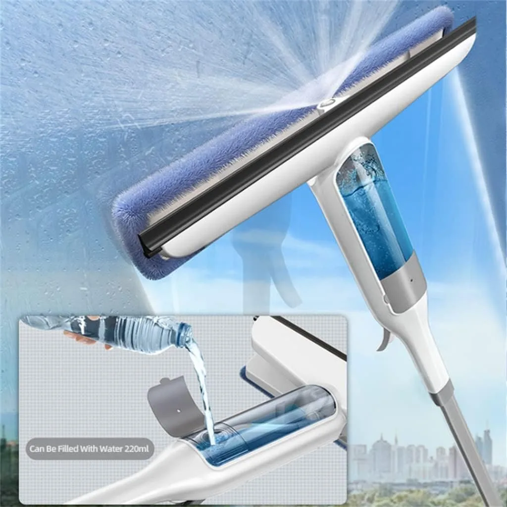 ZSEDP Multifunctional Spray Mop Window Cleaner Glass Wiper Silicone Scraper Shower Floor Cleaning