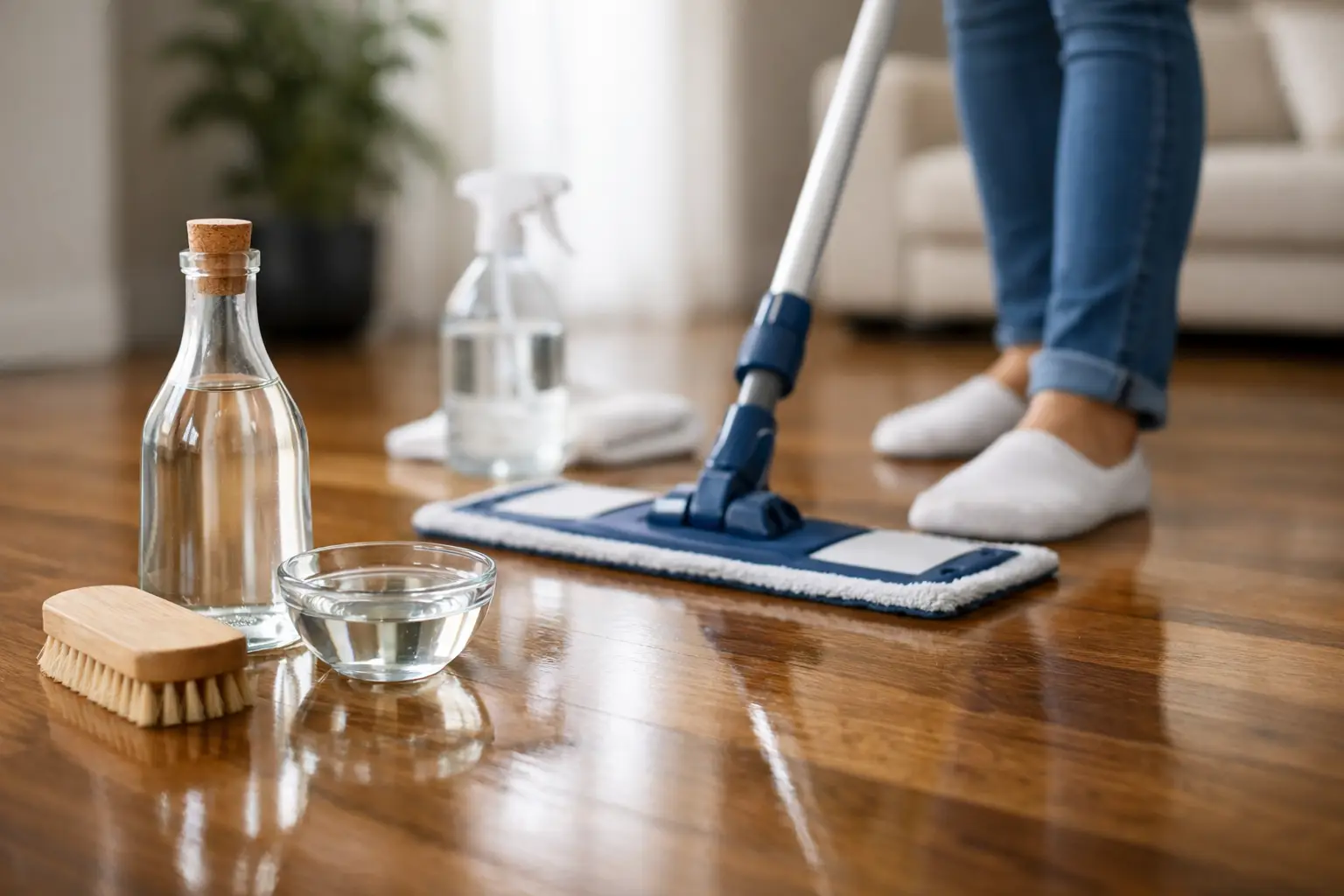 How to Clean Hardwood Floors With Vinegar Safely