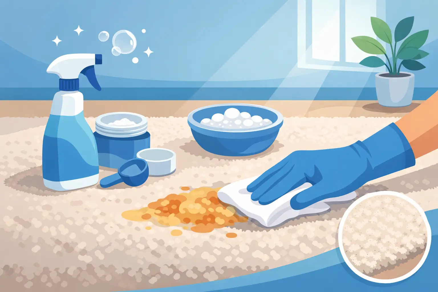 How to Clean Vomit From Carpet Without Stains