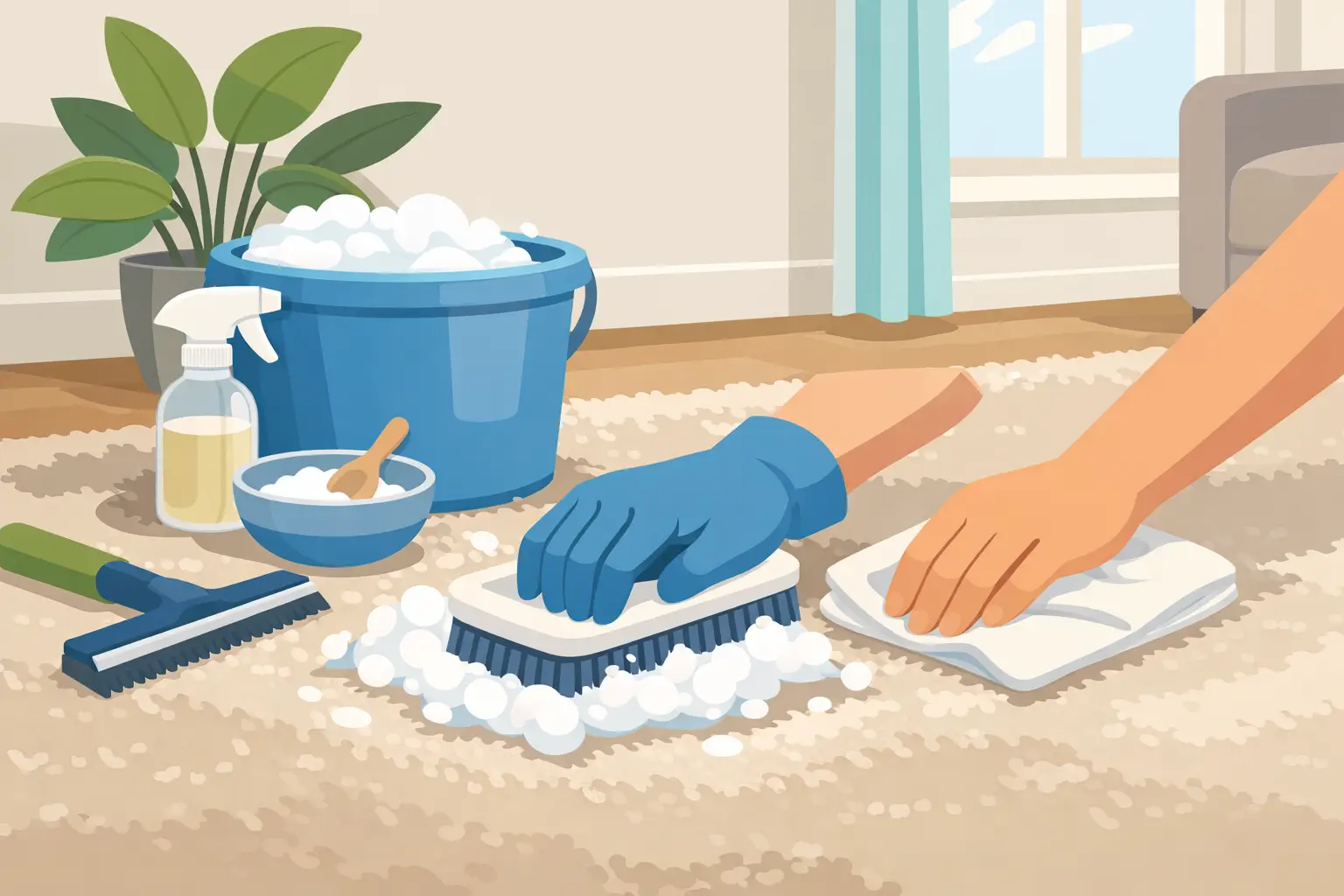 How to Deep Clean Carpet Without Machine