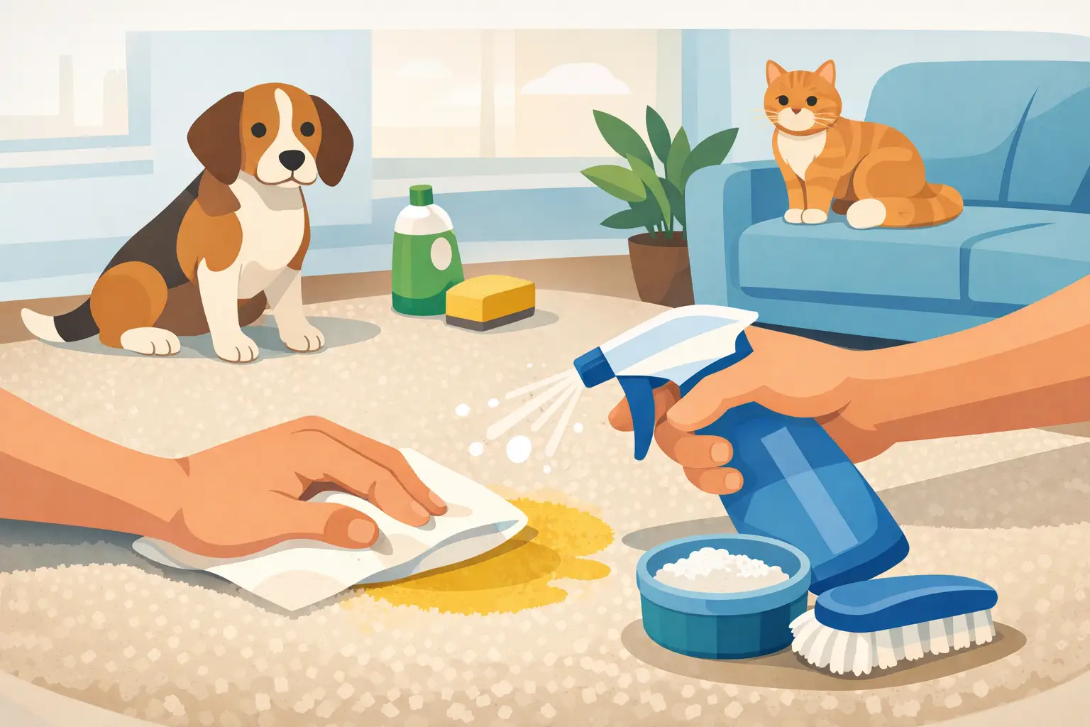 How to Remove Pet Urine Smell From Carpet